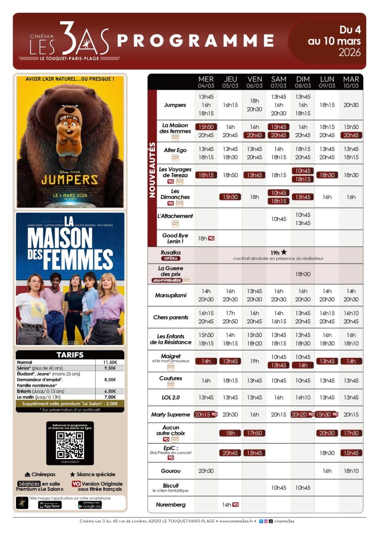 Du côté du cinéma Les 3 as...