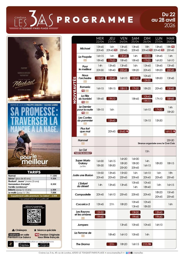 Du côté du cinéma Les 3 as...