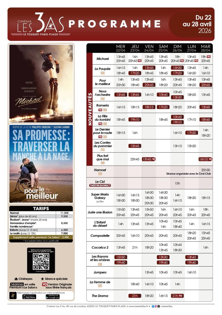 Du côté du cinéma Les 3 as...