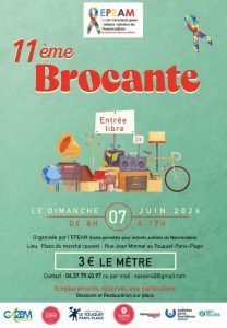 11ème brocante de l’EPEAM : rendez-vous le dimanche 7 juin !...