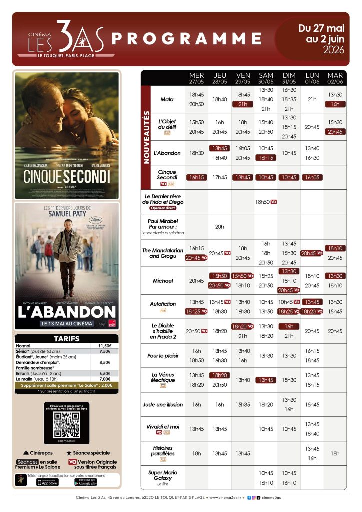 Du côté du cinéma Les 3 as...