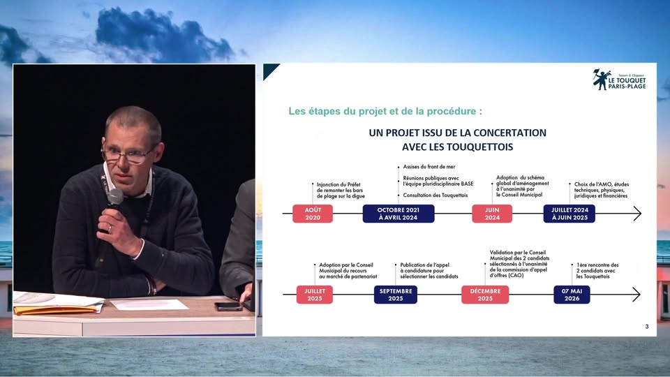Réunion publique - Réaménagement du front de mer