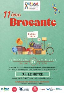 Ne manquez pas la 11ème brocante de l'EPEAM ce dimanche 7 juin !...