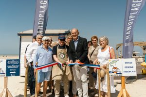 Ce matin, l'espace Handiplage a officiellement ouvert ses portes pour la saison ...