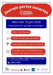 Nous vous rappelons que les prochaines portes ouvertes du 𝘾𝙖𝙢𝙥𝙪𝙨 𝘾𝙤𝙣𝙣𝙚𝙘𝙩𝙚́ 𝙙𝙪 𝙏𝙤...
