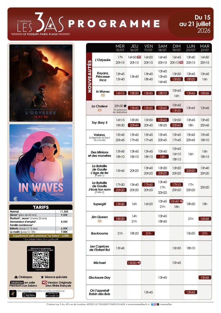 Du côté du cinéma Les 3 as...