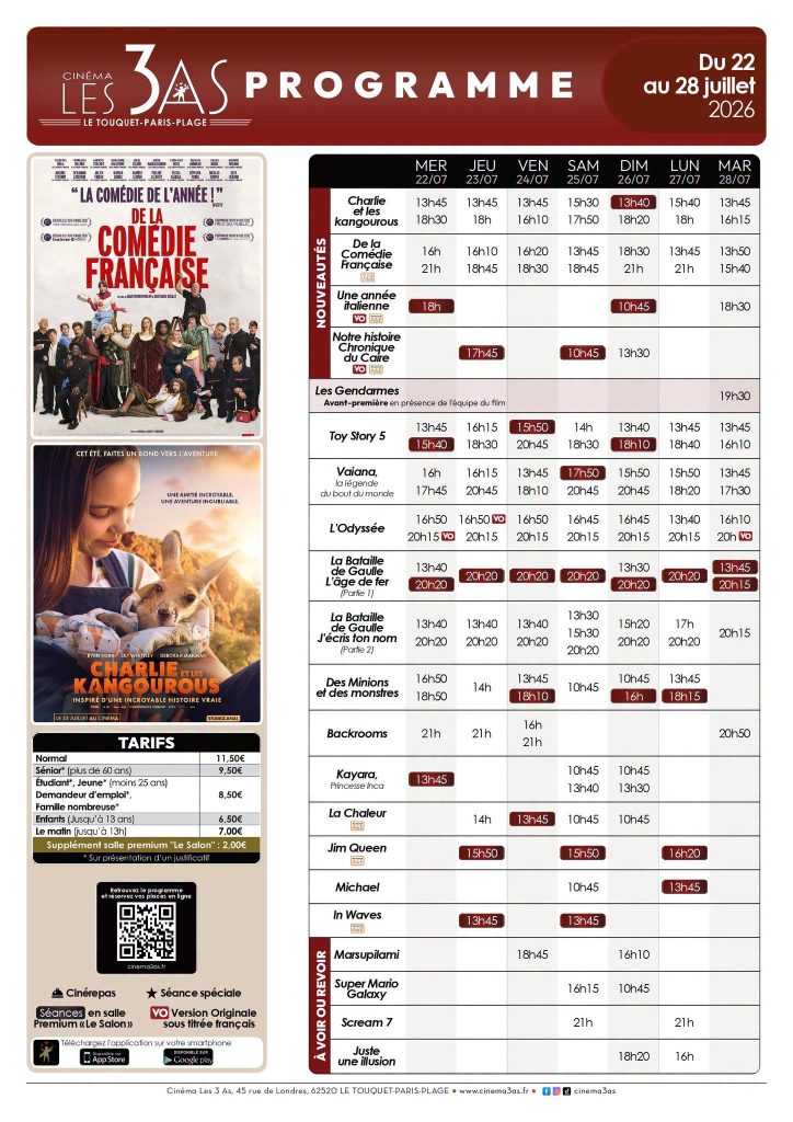 Du côté du cinéma Les 3 as...