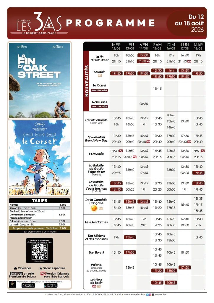 Du côté du cinéma Les 3 as...