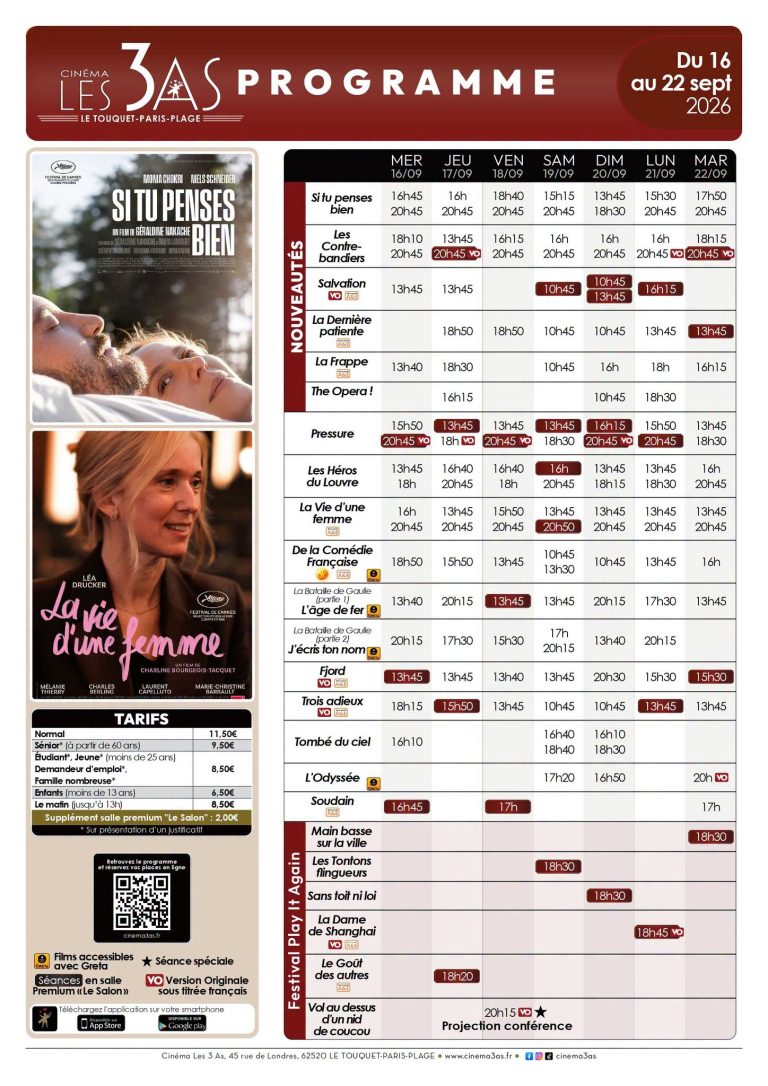 Du côté du cinéma Les 3 as...
