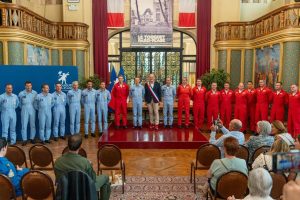 Et pour conclure en beauté cette journée la traditionnelle cérémonie des pilotes...