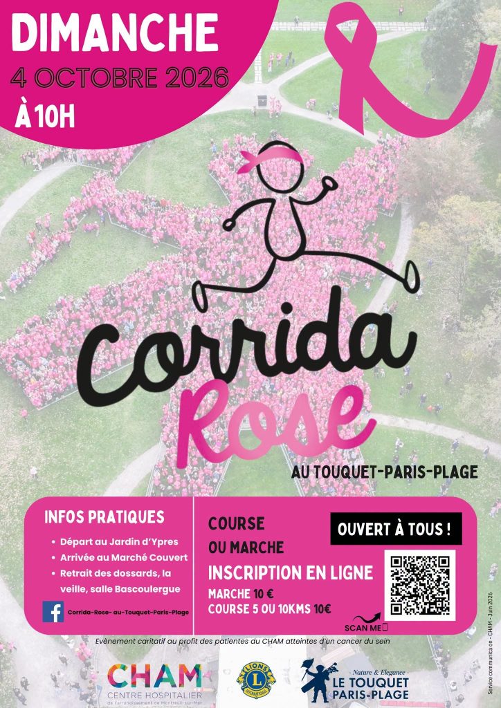 Ne manquez pas la Corrida Rose le dimanche 4 octobre 2026 !...