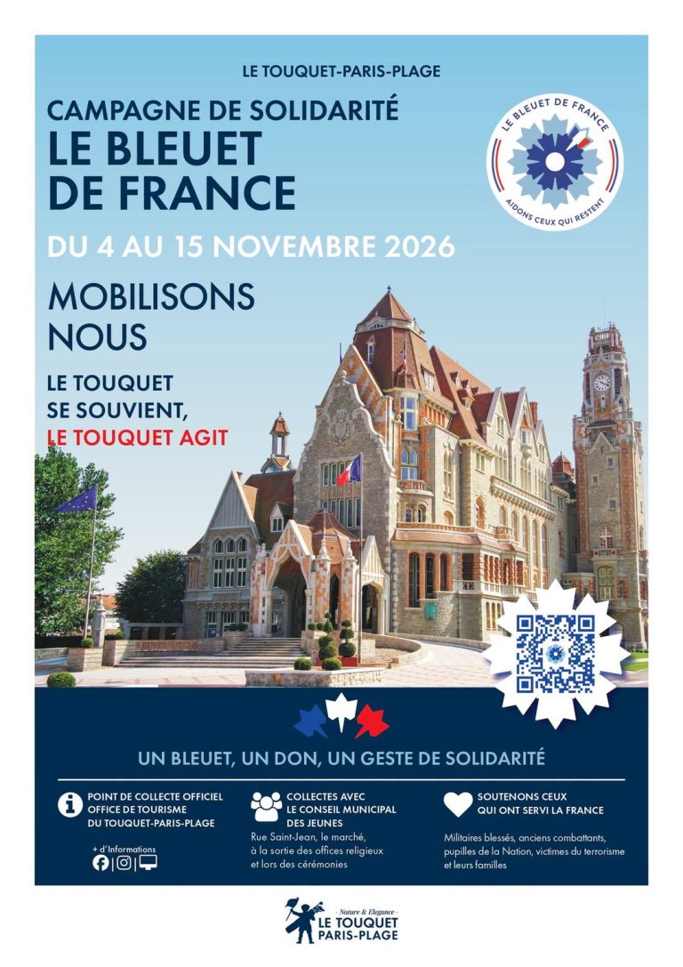 La Ville du Touquet-Paris-Plage se mobilise pour le bleuet de France !...