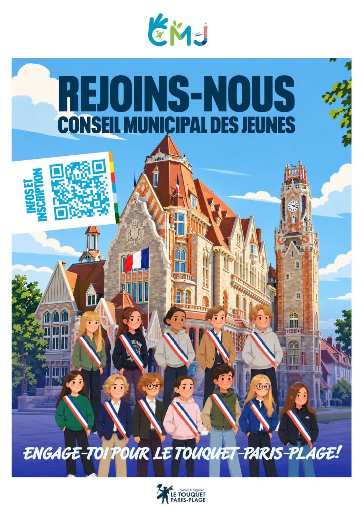 Le Conseil Municipal des Jeunes (CMJ) du Touquet-Paris-Plage recherche ses nouve...
