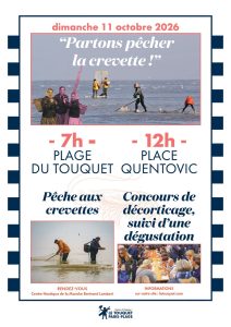 Partons pêcher la crevette au Touquet-Paris-Plage :  c'est dans une semaine !...